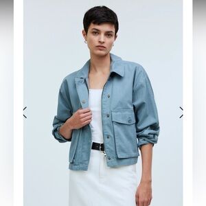 Madewell cropped cargo jacket